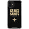 NFL New Orleans Saints Team Motto iPhone 12 Mini Clear Case