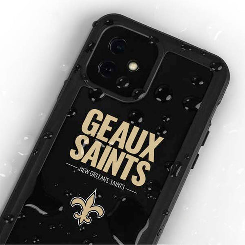 NFL New Orleans Saints Team Motto iPhone 12 Mini Waterproof Case