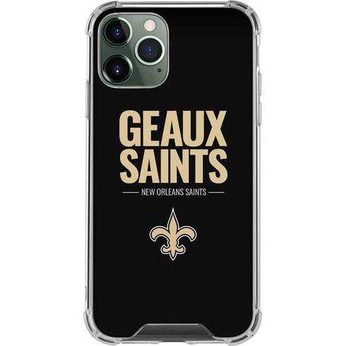 NFL New Orleans Saints Team Motto iPhone 12 Pro Clear Case