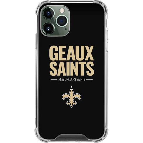 NFL New Orleans Saints Team Motto iPhone 12 Pro Max Clear Case