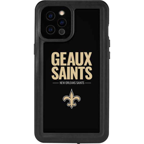 NFL New Orleans Saints Team Motto iPhone 12 Pro Max Waterproof Case