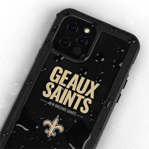 NFL New Orleans Saints Team Motto iPhone 12 Pro Waterproof Case