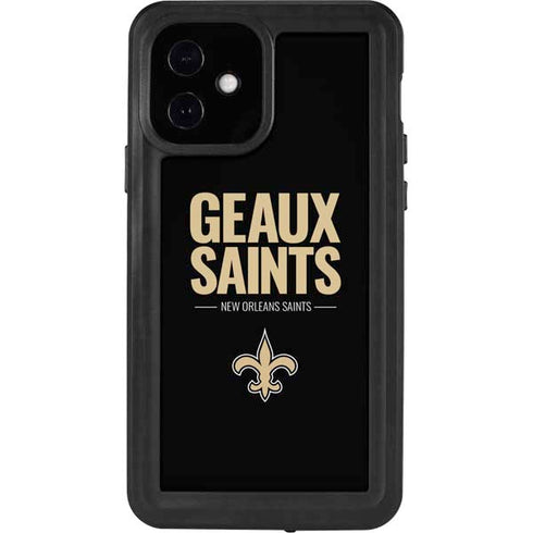 NFL New Orleans Saints Team Motto iPhone 12 Waterproof Case