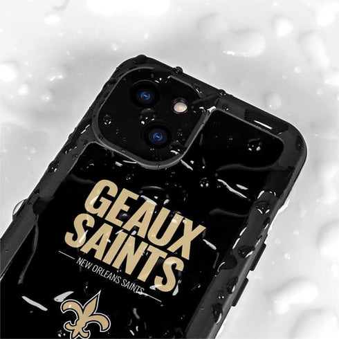 NFL New Orleans Saints Team Motto iPhone 13 Mini Waterproof Case