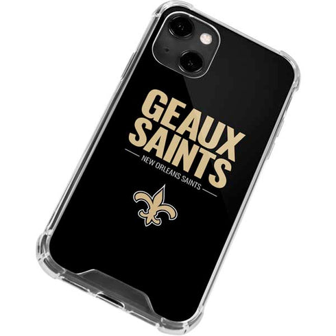 NFL New Orleans Saints Team Motto iPhone 14 Clear Case