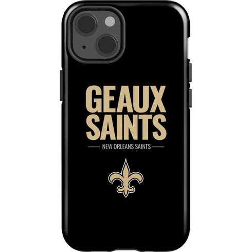 NFL New Orleans Saints Team Motto iPhone 15 Impact Case