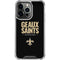 NFL New Orleans Saints Team Motto iPhone 14 Pro Clear Case