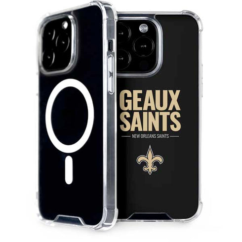 NFL New Orleans Saints Team Motto iPhone 15 Pro MagSafe Case