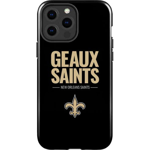 NFL New Orleans Saints Team Motto iPhone 15 Pro Max Impact Case