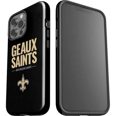 NFL New Orleans Saints Team Motto iPhone 15 Pro Max Impact Case