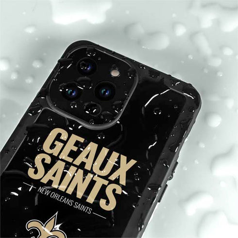 NFL New Orleans Saints Team Motto iPhone 14 Pro Max Waterproof Case
