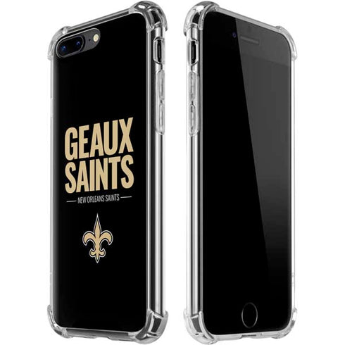 NFL New Orleans Saints Team Motto iPhone 7/8 Plus Clear Case