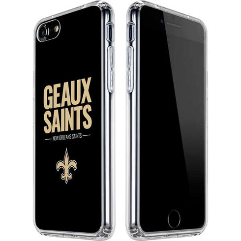 NFL New Orleans Saints Team Motto iPhone SE (2nd & 3rd Gen) Clear Case