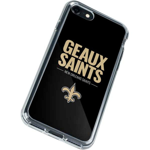 NFL New Orleans Saints Team Motto iPhone SE (2nd & 3rd Gen) Clear Case