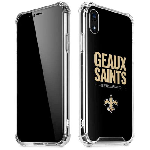 NFL New Orleans Saints Team Motto iPhone XR Clear Case