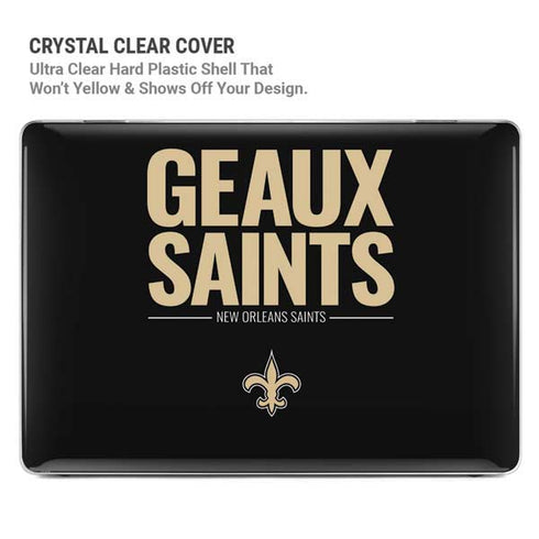 NFL New Orleans Saints Team Motto MacBook Pro 16in (2021-25) Case plus Skin