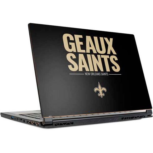 NFL New Orleans Saints Team Motto MSI GS65 Stealth Laptop Skin