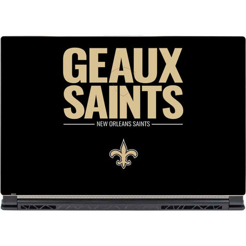 NFL New Orleans Saints Team Motto MSI GS65 Stealth Laptop Skin