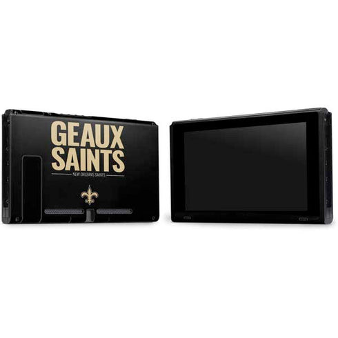 NFL New Orleans Saints Team Motto Nintendo Switch Bundle Skin