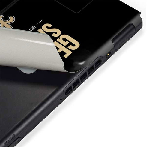 NFL New Orleans Saints Team Motto Nintendo Switch Bundle Skin