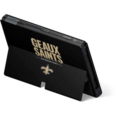 NFL New Orleans Saints Team Motto Nintendo Switch OLED (2021) Skin