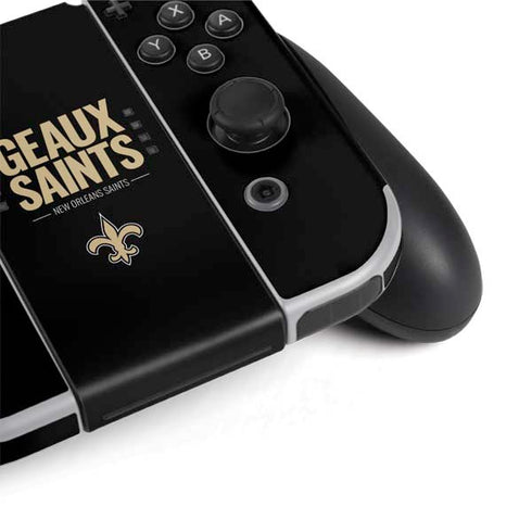 NFL New Orleans Saints Team Motto Nintendo Switch OLED (2021) Skin