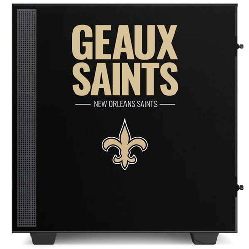 NFL New Orleans Saints Team Motto NZXT H510 Compact ATX Mid-Tower Case Skin