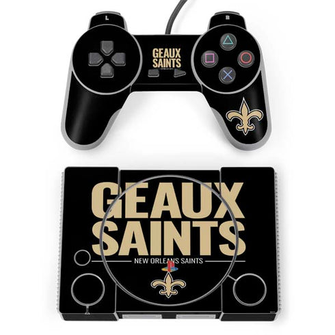 NFL New Orleans Saints Team Motto PlayStation Classic Bundle Skin