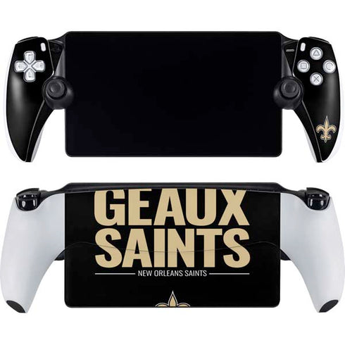 NFL New Orleans Saints Team Motto PlayStation Portal Remote Player Skin
