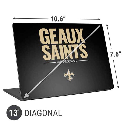 NFL New Orleans Saints Team Motto Universal Laptop 13in (10.6 x 7.6in) Skin