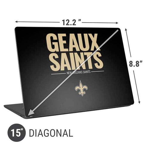 NFL New Orleans Saints Team Motto Universal Laptop 15in (12.2 x 8.8in) Skin