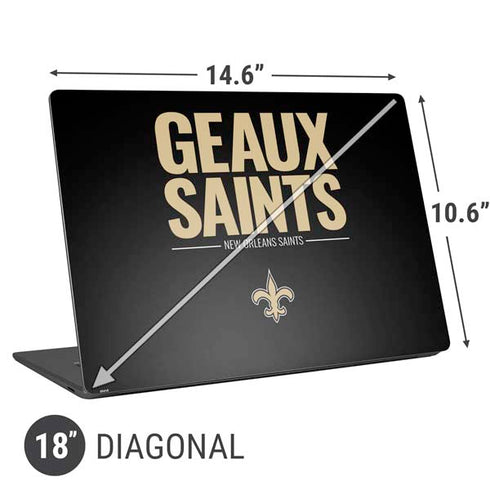 NFL New Orleans Saints Team Motto Universal Laptop 18in (14.6 x 10.6in) Skin