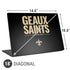 NFL New Orleans Saints Team Motto Universal Laptop 18in (14.6 x 10.6in) Skin