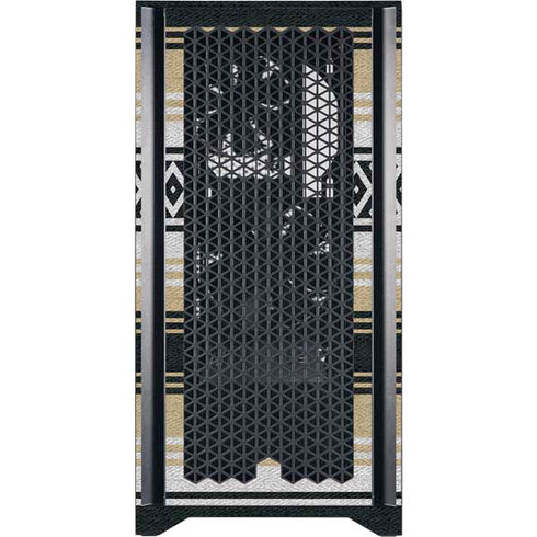 NFL New Orleans Saints Trailblazer Corsair 4000D Tempered Glass Mid-Tower ATX Case Skin