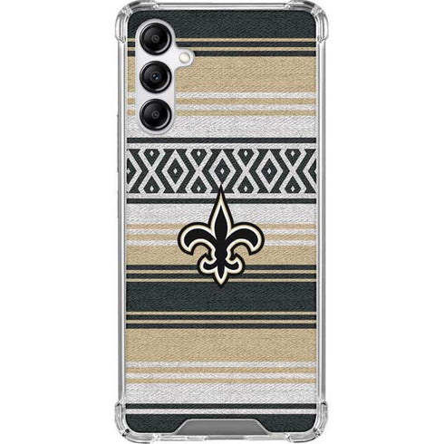 NFL New Orleans Saints Trailblazer Galaxy A14 5G Clear Case