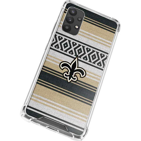 NFL New Orleans Saints Trailblazer Galaxy A32 5G Clear Case