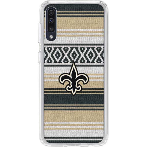 NFL New Orleans Saints Trailblazer Galaxy A50 Clear Case