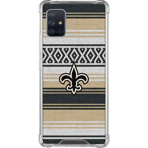 NFL New Orleans Saints Trailblazer Galaxy A51 5G Clear Case