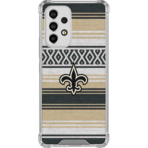 NFL New Orleans Saints Trailblazer Galaxy A53 5G Clear Case