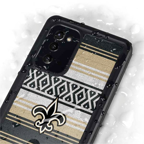 NFL New Orleans Saints Trailblazer Galaxy Note20 5G Waterproof Case