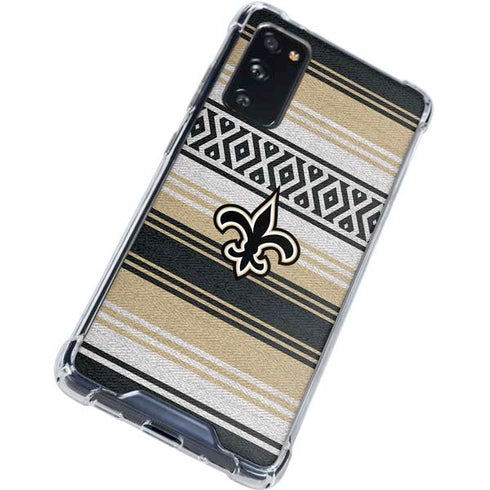 NFL New Orleans Saints Trailblazer Galaxy S20 FE Clear Case