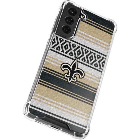 NFL New Orleans Saints Trailblazer Galaxy S21 FE Clear Case
