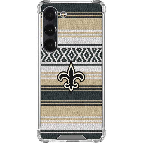 NFL New Orleans Saints Trailblazer Galaxy S23 Clear Case