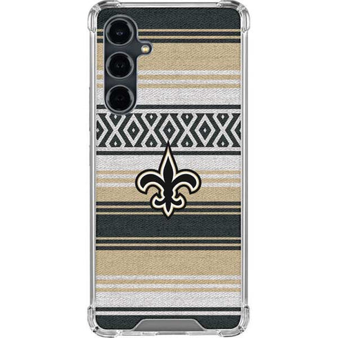 NFL New Orleans Saints Trailblazer Galaxy S23 FE Clear Case