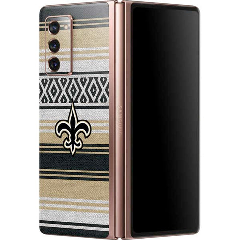 NFL New Orleans Saints Trailblazer Galaxy Z Fold2 5G Skin