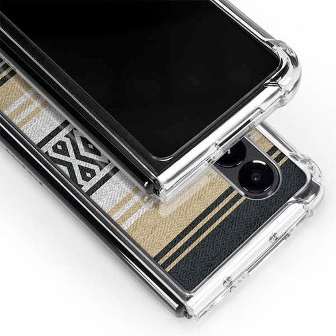 NFL New Orleans Saints Trailblazer Galaxy Z Fold4 5G Clear Case