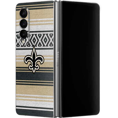 NFL New Orleans Saints Trailblazer Galaxy Z Fold4 5G Skin