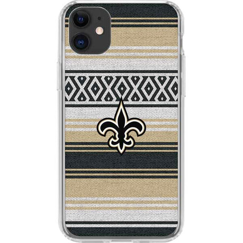 NFL New Orleans Saints Trailblazer iPhone 11 Clear Case