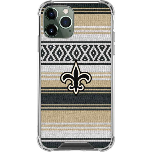 NFL New Orleans Saints Trailblazer iPhone 11 Pro Max Clear Case
