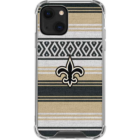 NFL New Orleans Saints Trailblazer iPhone 13 Mini Clear Case